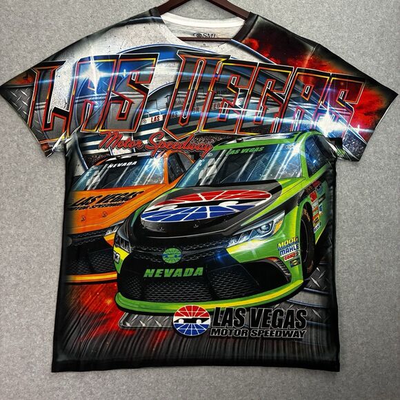 NASCAR Men’s Size XL Las Vegas Motor Speedway Graphic Tee 2016 SMI Properties - Picture 1 of 8